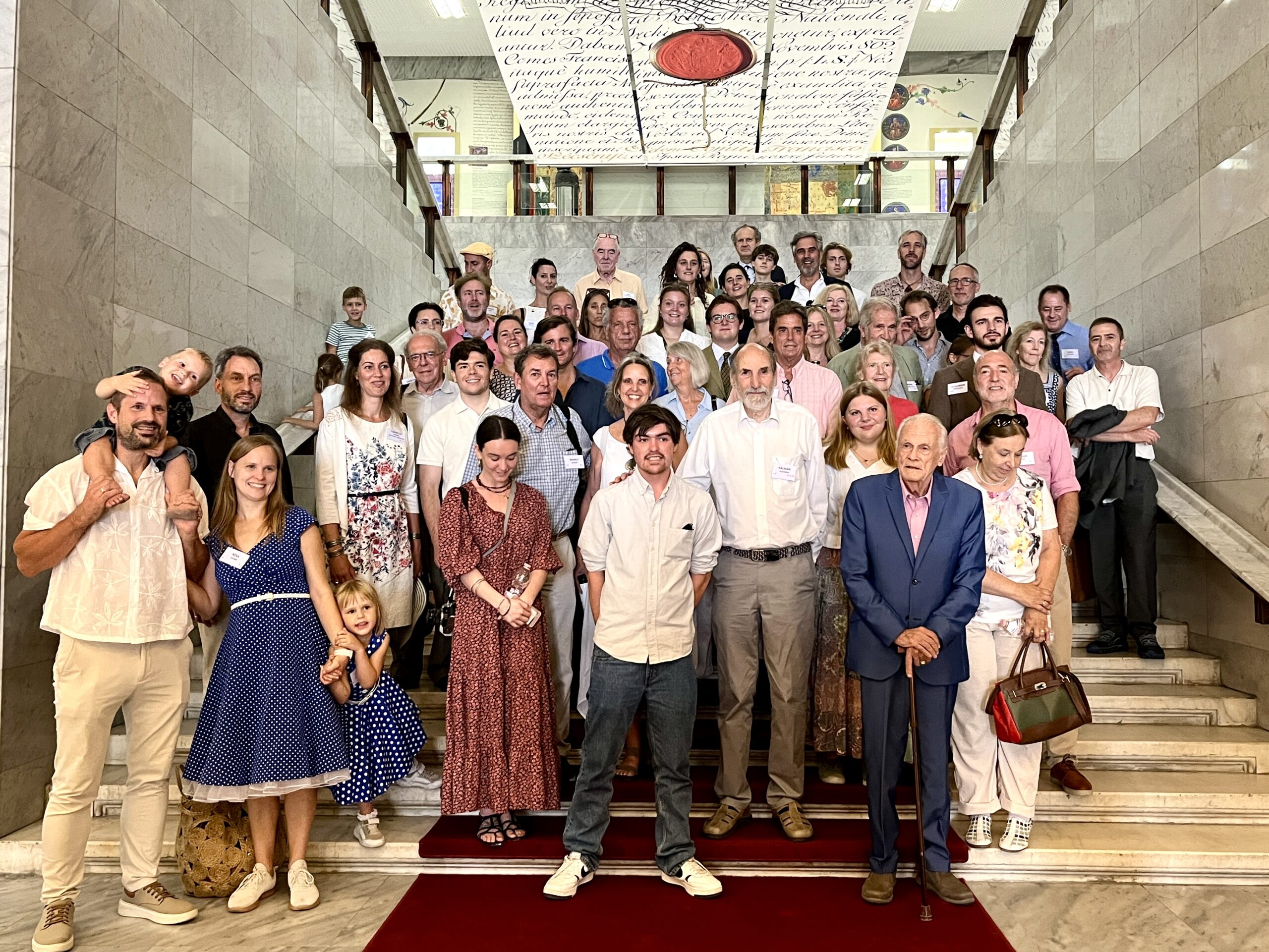 Széchényi-leszármazottak találkozója a nemzeti könyvtárban