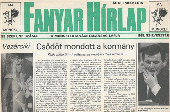 Az újságíró archívumából – Csődöt mondott a kormány