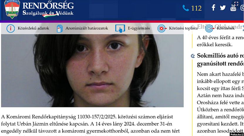 Ezerháromszáznál több eltűnt kiskorút keres a rendőrség